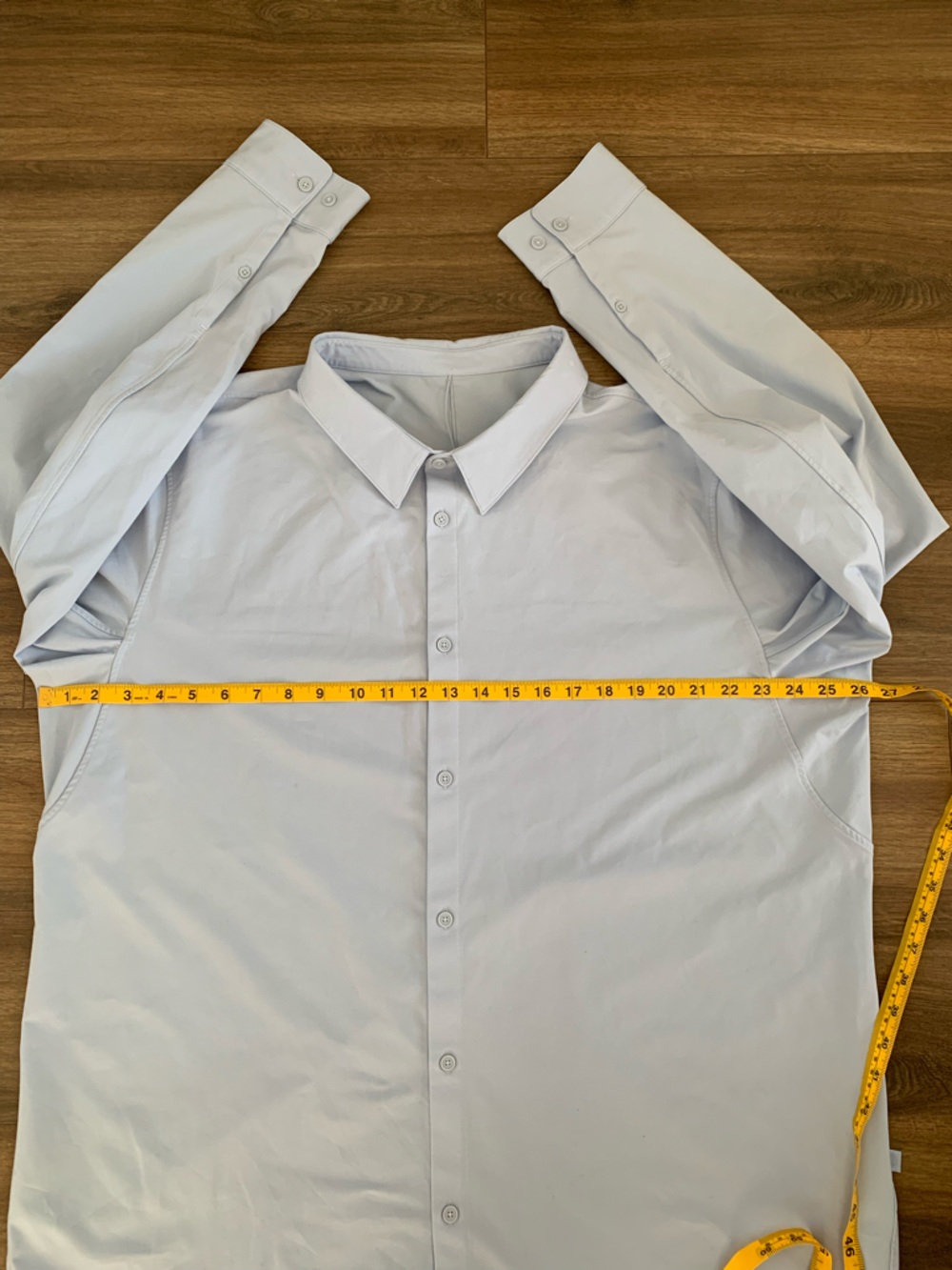 Lululemon Shirt Men’s Light Blue Button-down Long Sleeve Shirt size XXl - Picture 6 of 9